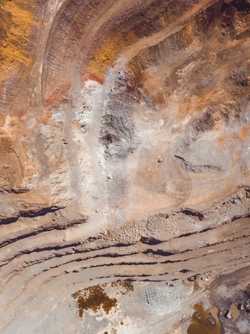 mine as seen from the sky