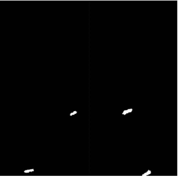 Detected ship in SAR imagery