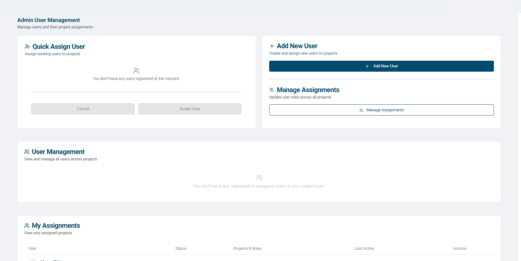 Manage project users, roles and team access | PERIOPSIS