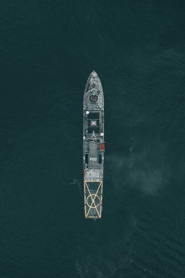 Vessel as seen from above